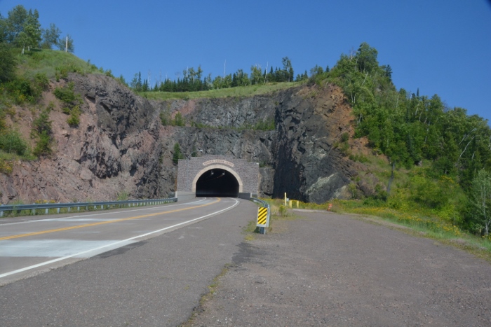 tunnel along the North Shore Scenic Byway